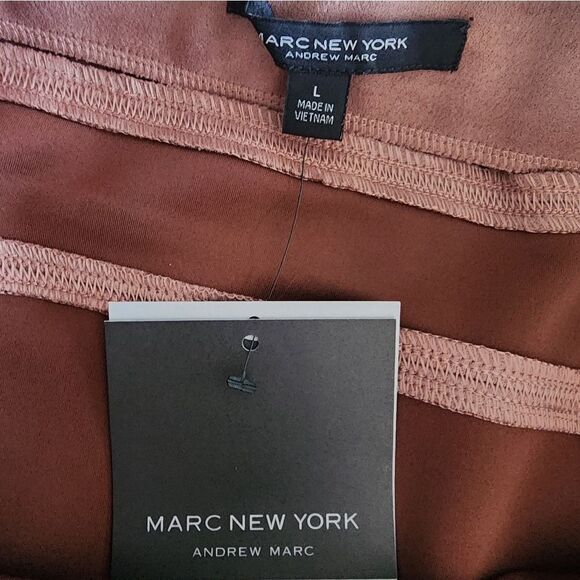 ANDREW MARC faux suede  Pencil Skirt full control waistband maeve color - Picture 3 of 8